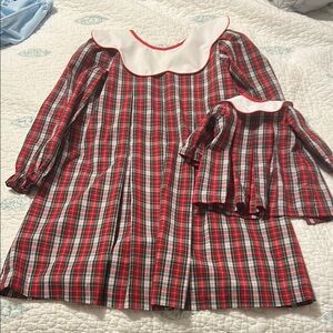 The Beaufort Bonnet Company Red Plaid Kids Formal Dress